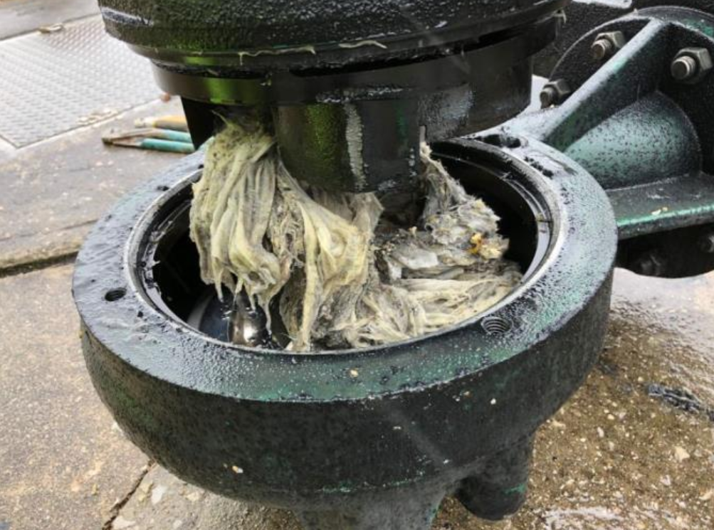 Clogged Grinder Pump that Needs to be Cleaned