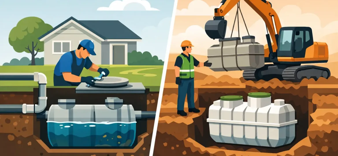 Septic Repair Versus Replacement