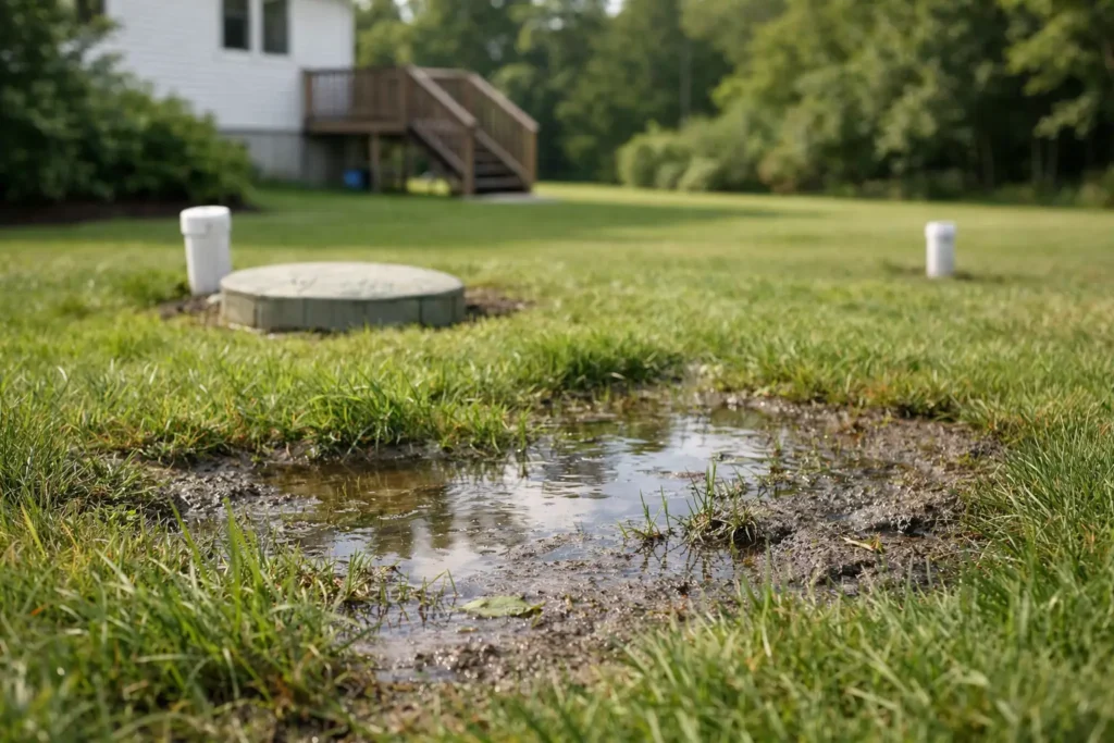 Why Is Yard Wet Over Septic?