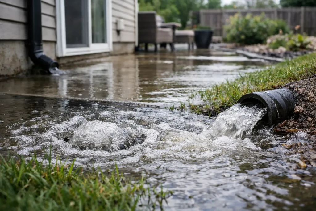 Why Is Water Backing Up Outside Your Home?