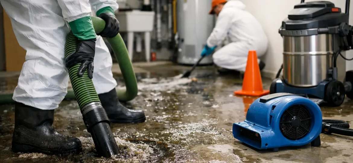 Septic Backup Cleanup Example Done Right