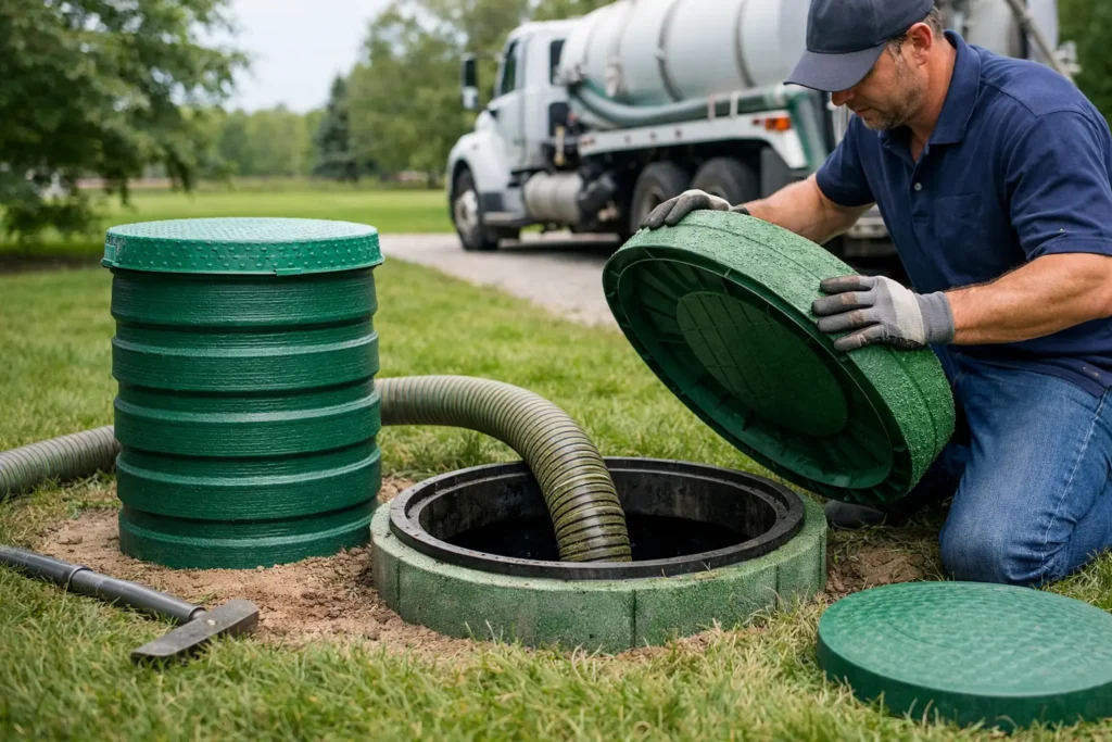 Septic Tank Risers Make Service Easier
