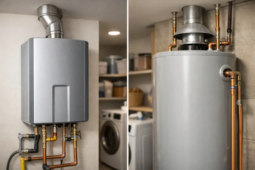 Tankless vs Standard Water Heaters Compared